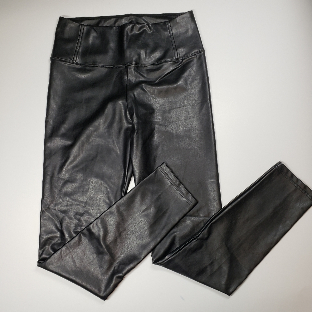 Bagatelle Black Faux Leather Pants Leggings
